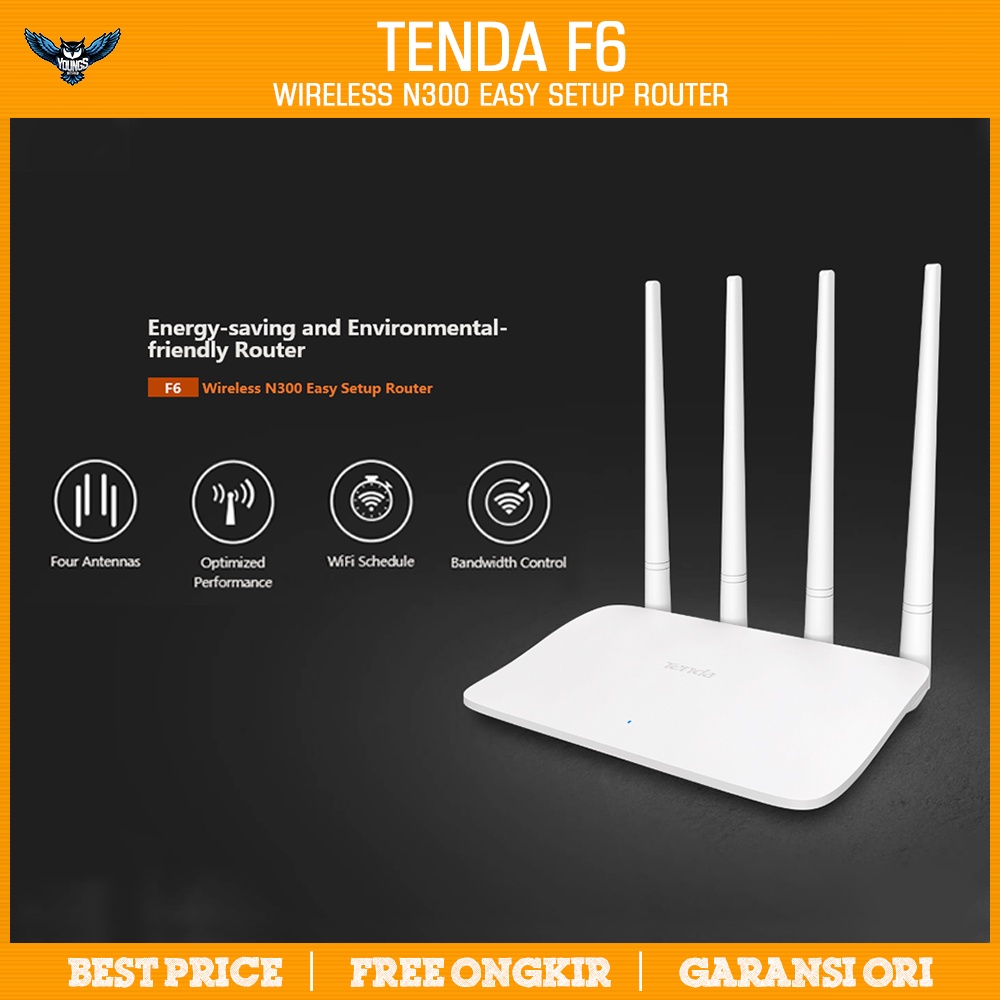 TENDA F6 WIRELESS N300 EASY SETUP ROUTER