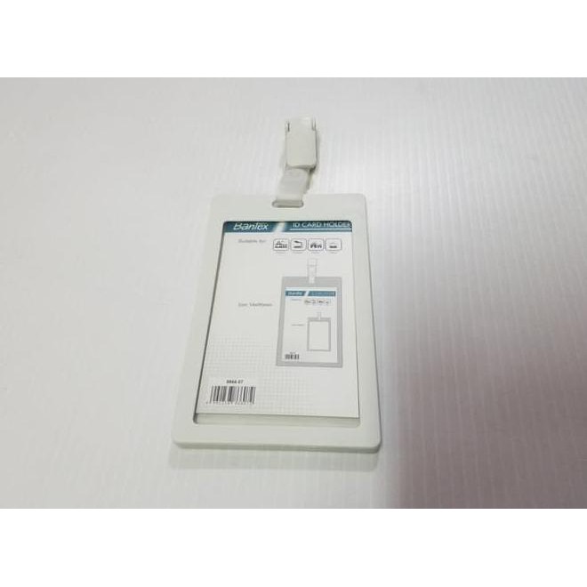 

Id Card Holder 54 X 90 Mm Potrait + Clip Bantex 8866-07 White Unit Terbaru