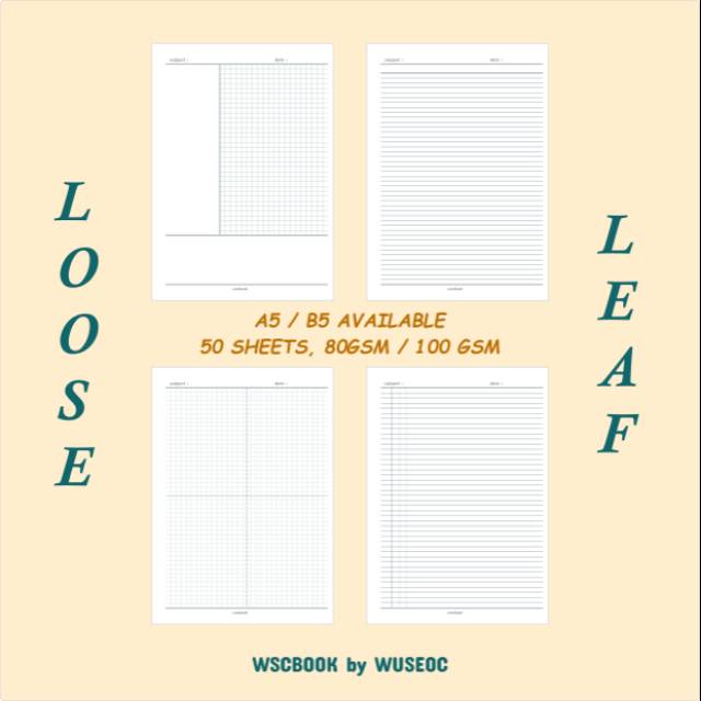 

LOOSE LEAF CUSTOM by wscbook