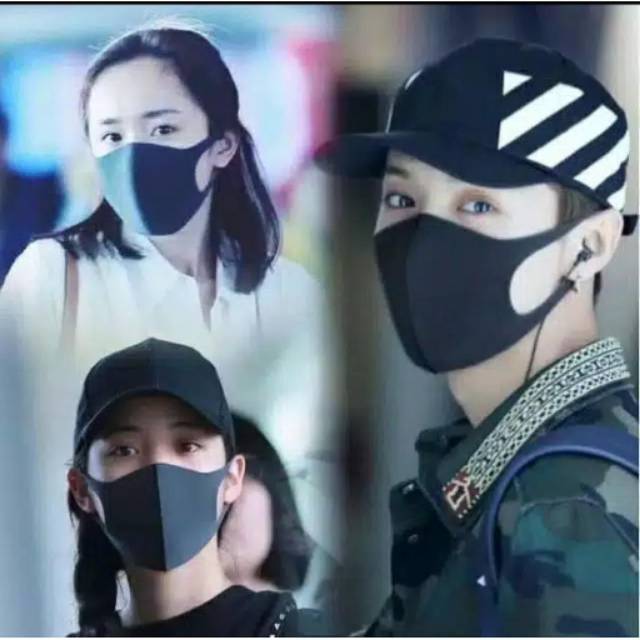 Masker Fashion Korea Masker Kain Scuba Bisa Di Cuci Kembali Shopee Indonesia