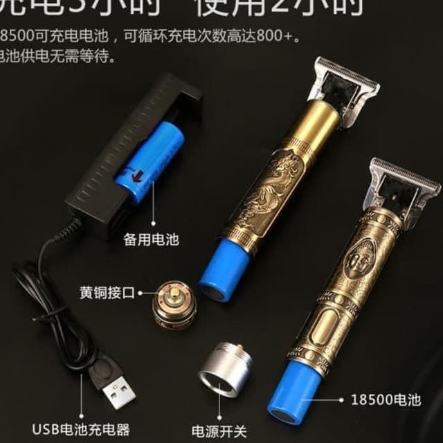 mesin cukur rambut kemei km 1974A alat cukur rambut ukiran