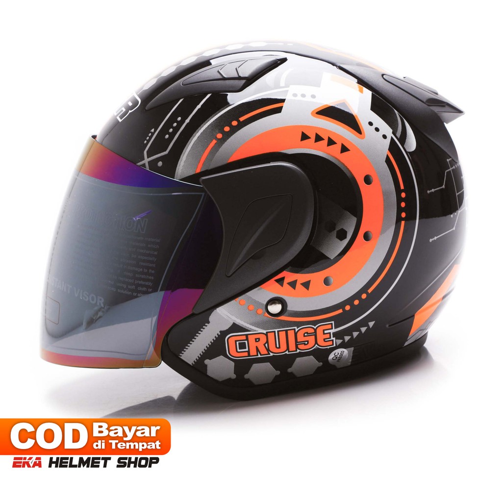 [Helm Dewasa] MSR Helmet Javelin - Cruise - Hitam Oren