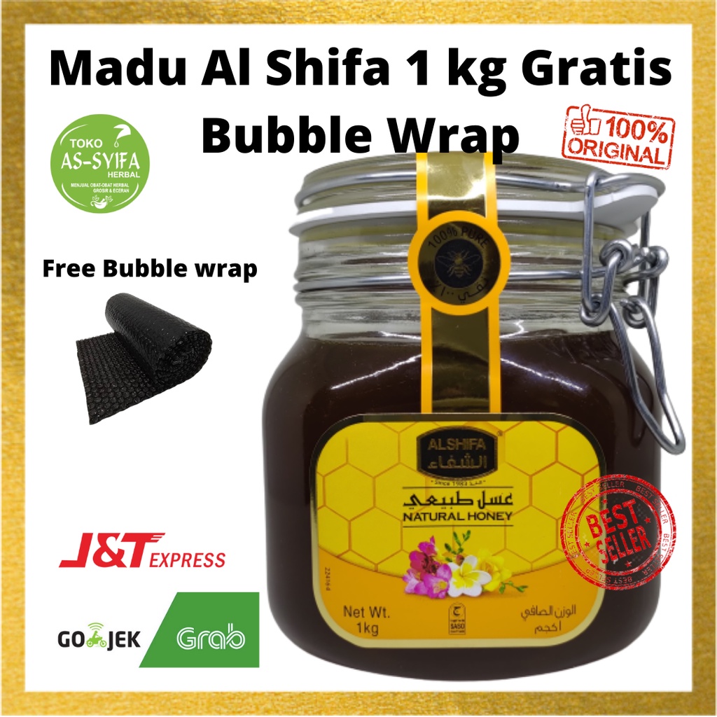 

Madu Alshifa isi 1 kg gratis bubble wrap / Madu Arab Al Shifa 1000 gram