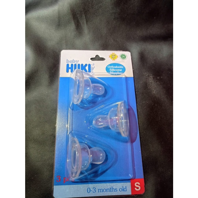 Dot nipple bayi baby Huki dot gepeng dan super flo isi 3-3