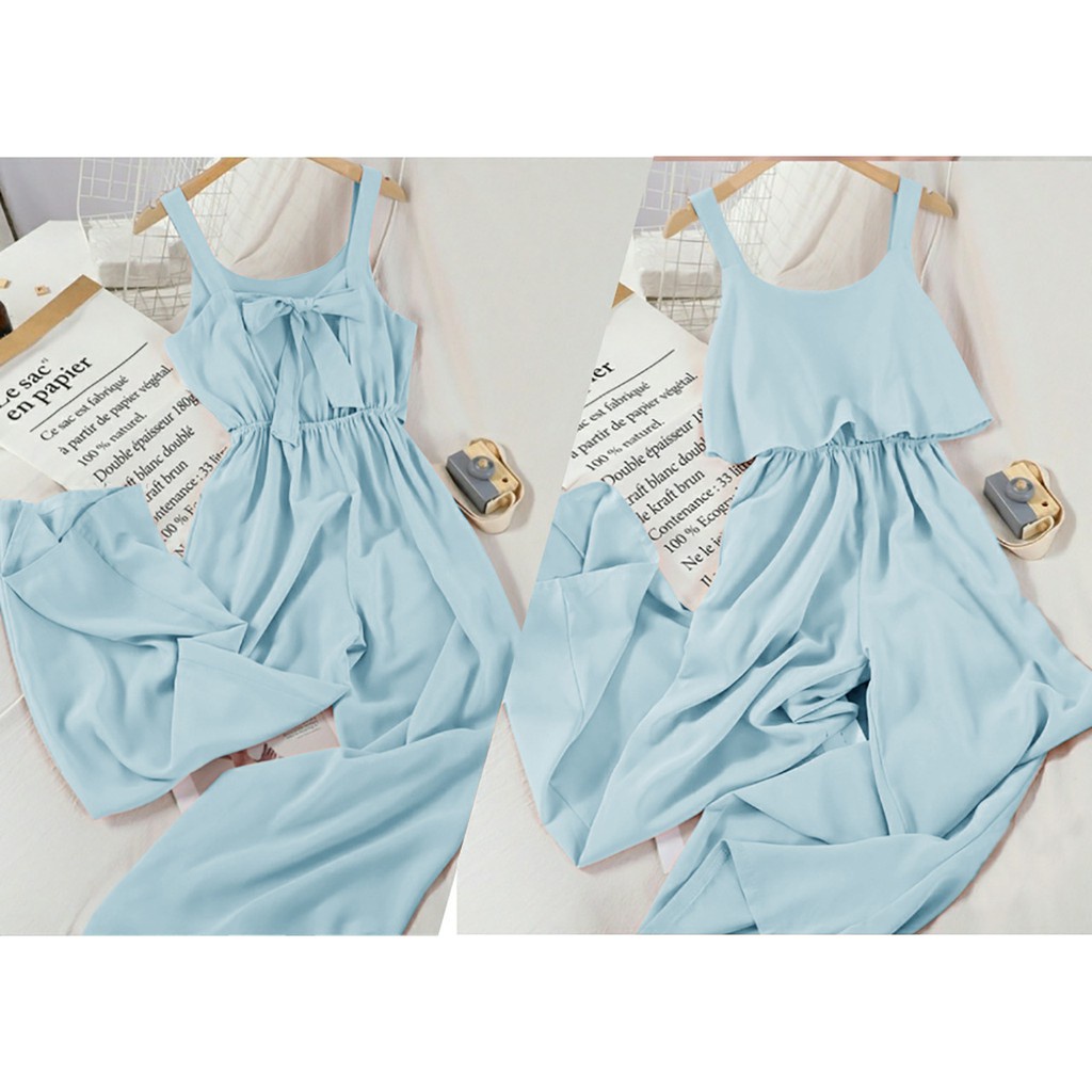 WSE390 - Jumpsuit Via  / Jamsuit Wanita / Setelan Baju Dan Celana Wanita/ PREMIUM QUALITY