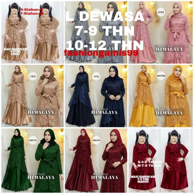 BISA COD✓MAXI HIMALAYA / GAMIS FULL BRUKAT