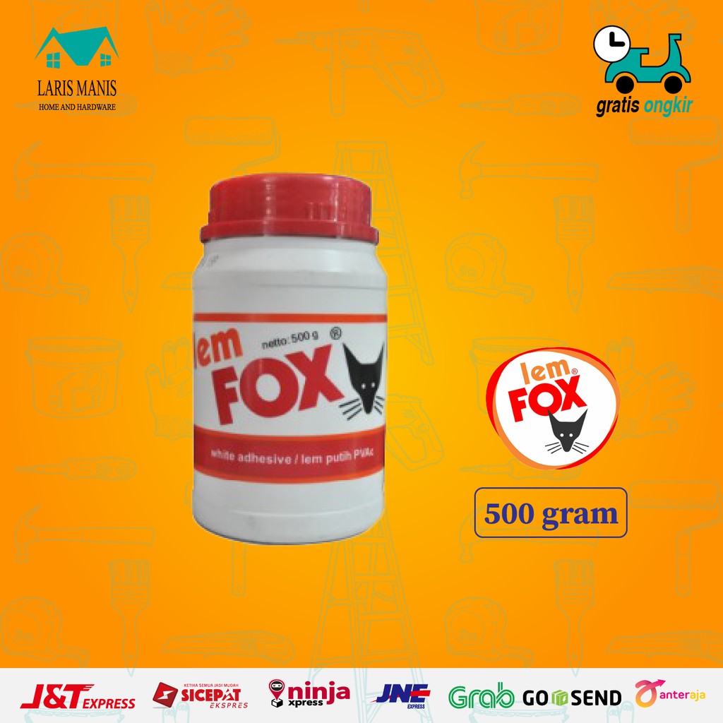 

Lem FOX Putih Lem Plamur Plamir Kayu 500 Gram