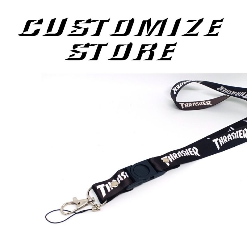 

LANYARD THRASHER TALI ID CARD GANTUNGAN HP PODS NAME TAG
