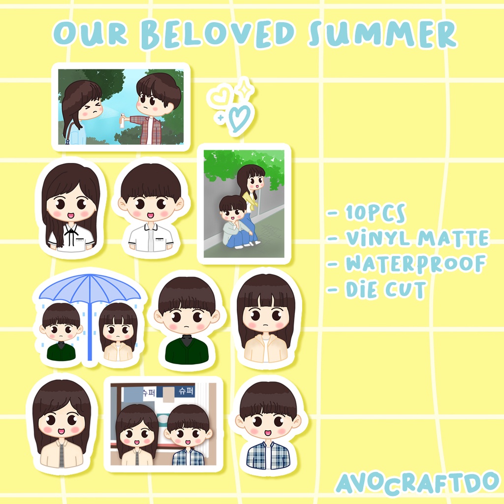 [ AVOCRAFTDO ] Sticker Kdrama Our Beloved Summer