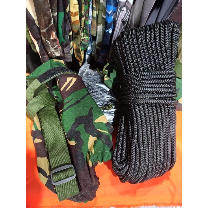 Tali Karmantel Rope 12 mm x 50 m Original Jatah TNI Semi Statis Carmantel