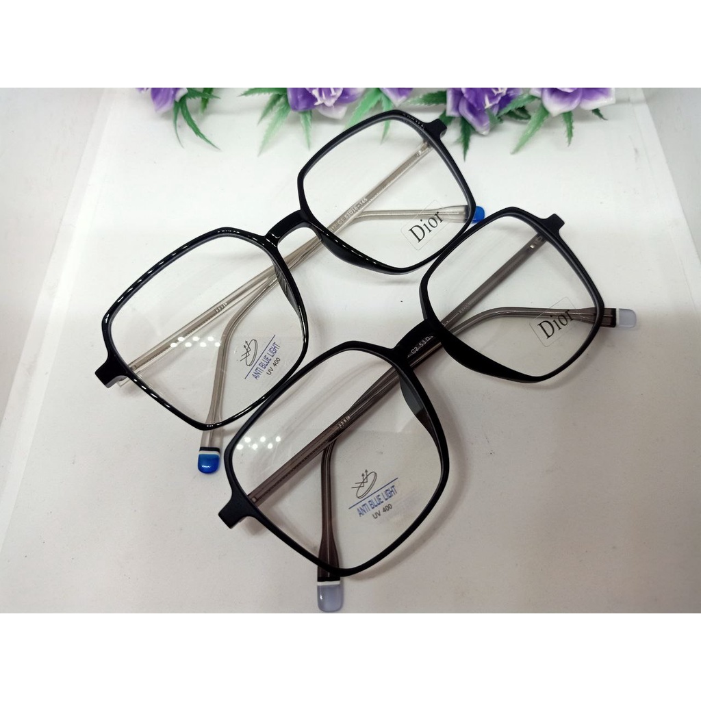(GRATIS EMAS) KACAMATA FRAME Hexa kode9672 (FRAME+LENSA) BEST SELLER