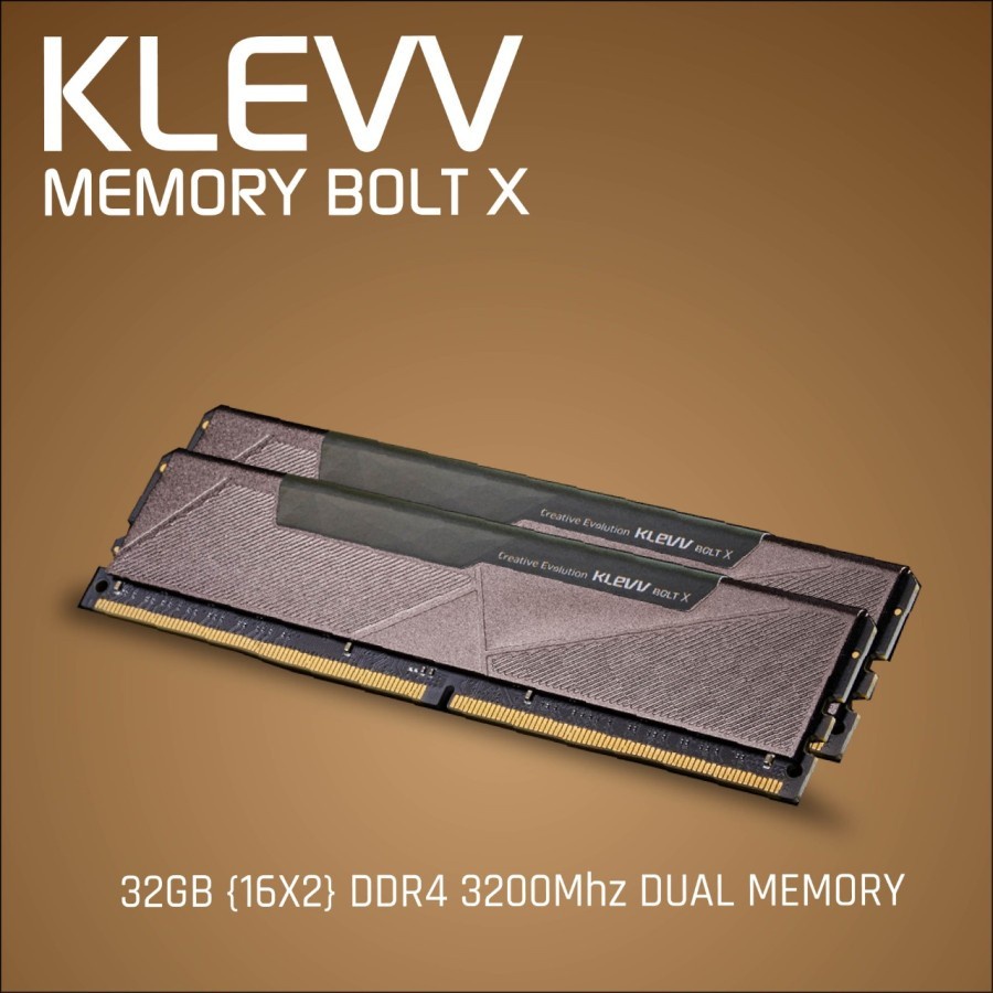 RAM PC KLEVV Bolt X 32GB (16GB x 2) 3200Mhz Dual Channel