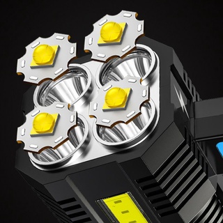 Senter LED Cas Super Terang Jarak Jauh  + COB 4 Mode Emergency USB Recharge Anti Air Wajib Punya