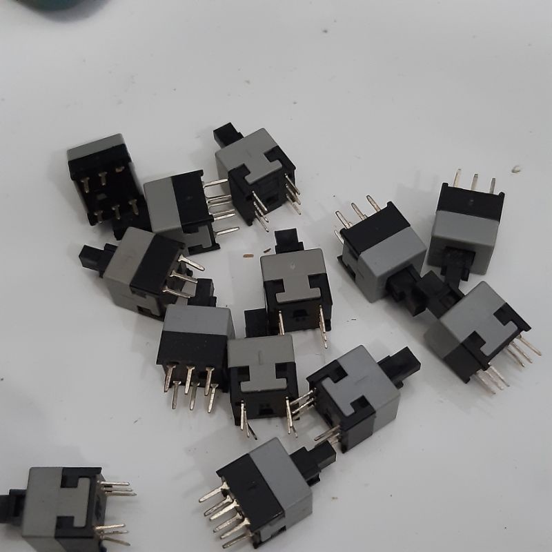 switch dpdt push on 6 pin