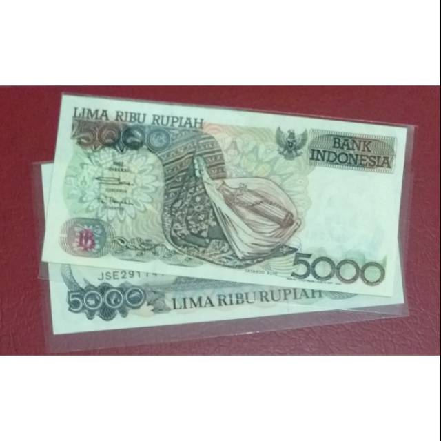 Uang Kertas 5000 Rupiah 1992