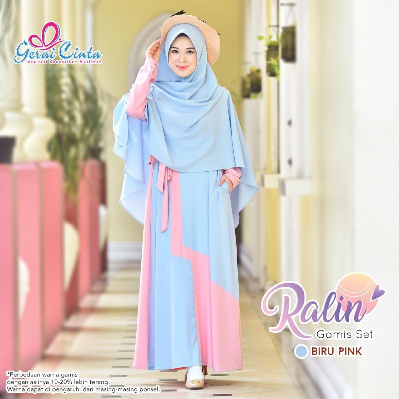 Ready - Ralin Seri 3 Gamis Set By Gerai Cinta - Gamis Syari