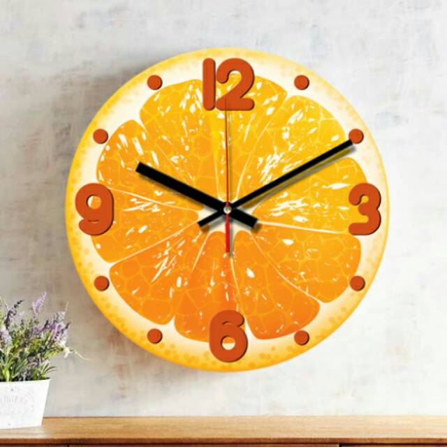 Jam dinding  orange fruit