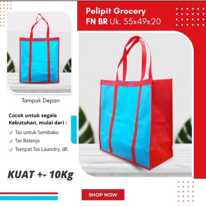 

TAS BELANJA SPUNBOND 55X49X20 | SHOPPING BAG JUMBO