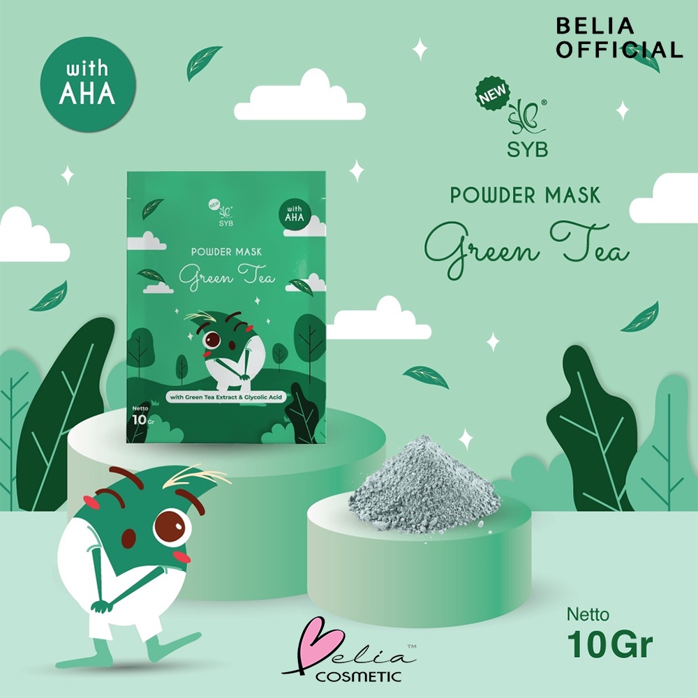 ❤BELIA❤ SYB Powder Mask 10g Sachet | Powder Mask | Masker Wajah | Masker Bubuk | Face Mask