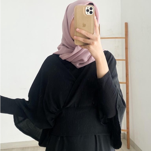 IFRA OUTER CROP / BAJU PENDEK /ATASAN CROP / CROP MURAH / CROP CANTIK / OUTER CRINGKLE / OUTER 2 IN1