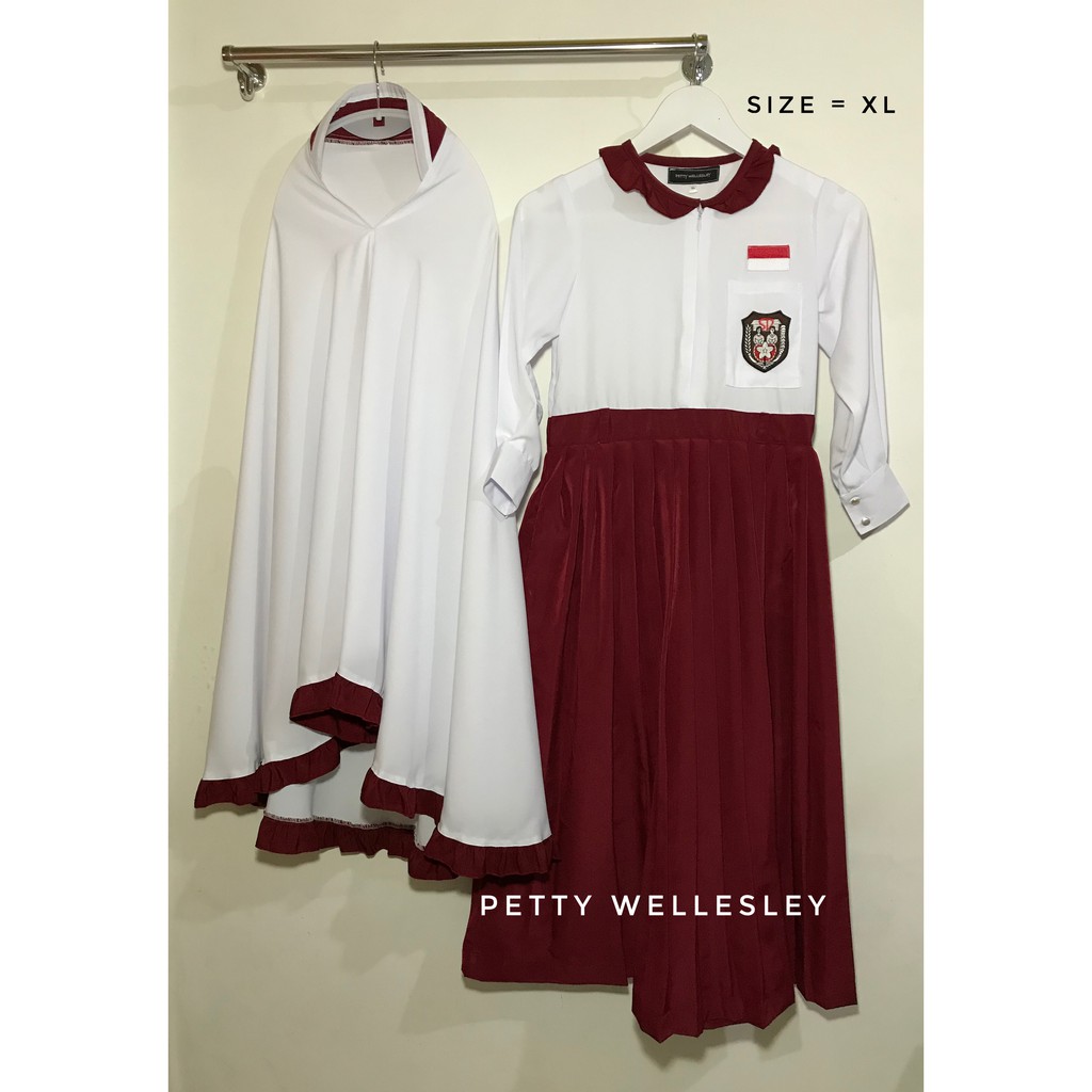 XL-XXL-XXXL Seragam SD Gamis SET (gamis+hijab)
