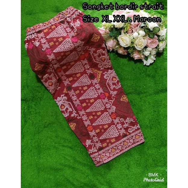 KAMEN JADI SONGKET BORDIR STRAIT