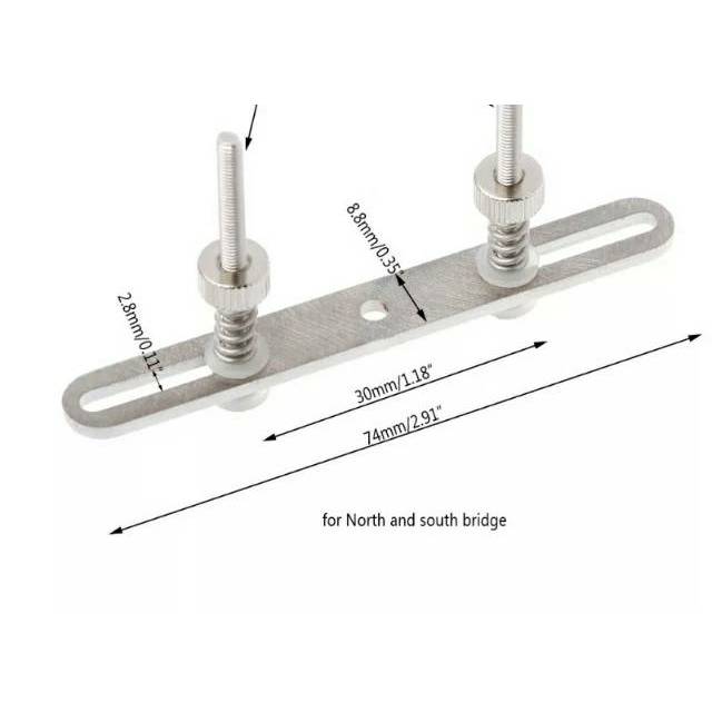 Bracket Stainless Steel Air Pendingin Waterblock Gesper Sekrup M4 x 50 Untuk Southbridge