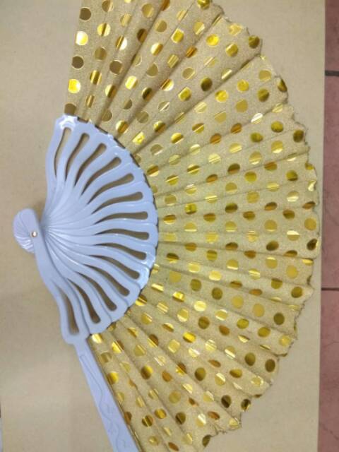 OBRAL MURAH Kipas Tangan Impor Kain Satin Payette