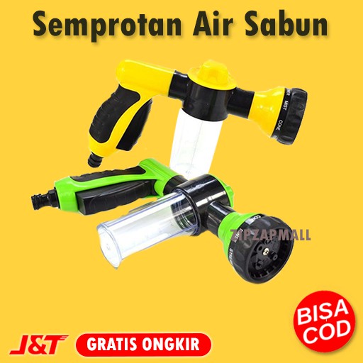 Semprotan Air Sabun Cuci Mobil Motor - Semprotan Air Tekanan Tinggi Dengan 8 Mode Murah Original