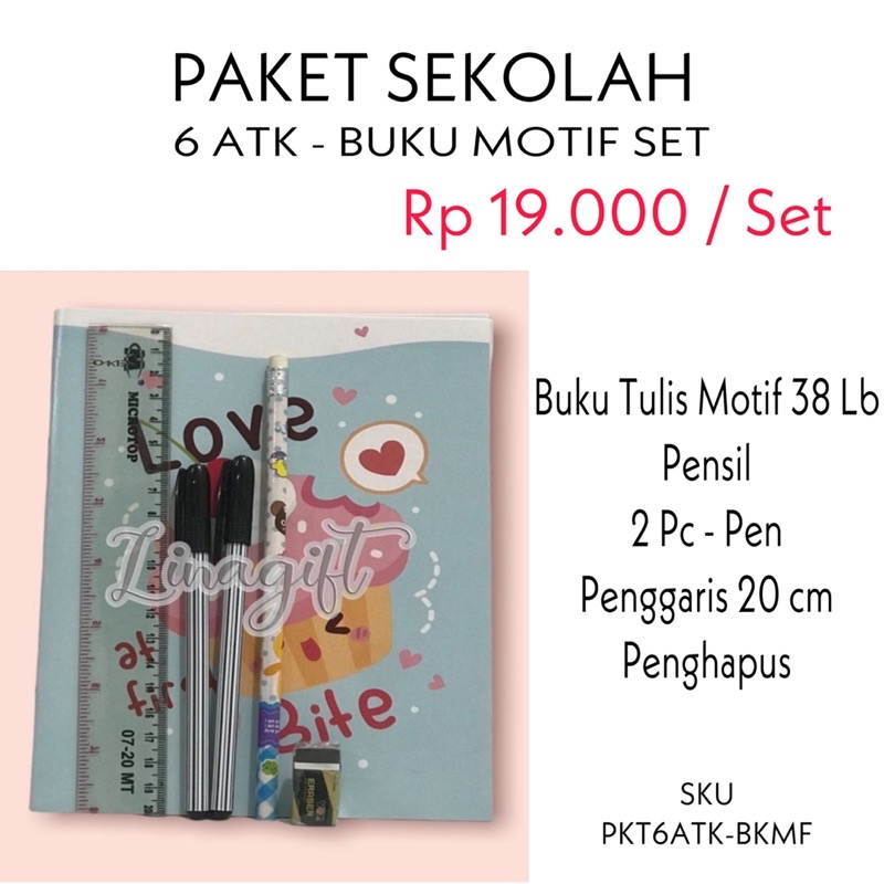 ( Set Paket Motif ) ALAT TULIS SEKOLAH LENGKAP / MEWARNAI / KADO SUVENIR CUSTOM ULANG TAHUN / HADIAH LOMBA 17 AGUSTUS / COLORING STATIONERY SET / BUKU A5 NOTES PEN PENSIL / GOODIE BAG BINGKISAN SOUVENIR