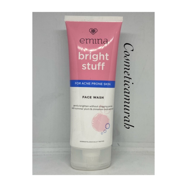 [ 100 ml / besar ] NEW ! EMINA BRIGHT STUFF FOR ACNE PRONE SKIN FACE WASH