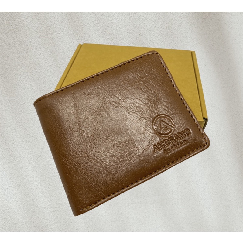 DOMPET PRIA ANDRANO KULIT SINTETIS DOMPET PRIA LIPAT MURAH MERIAH DOMPET PRIA TIPIS DOMPET PRIA TANPA SELETING DALAM