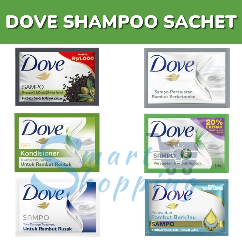Jual DOVE SHAMPOO 12 SACHET / RENCENGAN / SHAMPOO DOVE / 10 ML Shopee