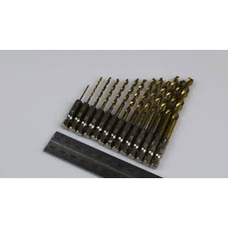 (100% BARANG ORI) Mata Bor Power Drill Steel Titanium Hex Shank 13 PCS SV-VDB13