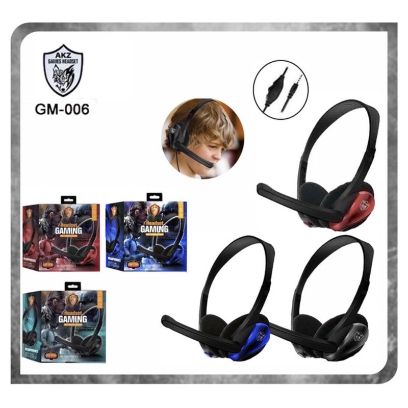 HEADPHONE BANDO GAMING TYPE GM-006 SUPERBASS FOR HP/LAPTOP/PC