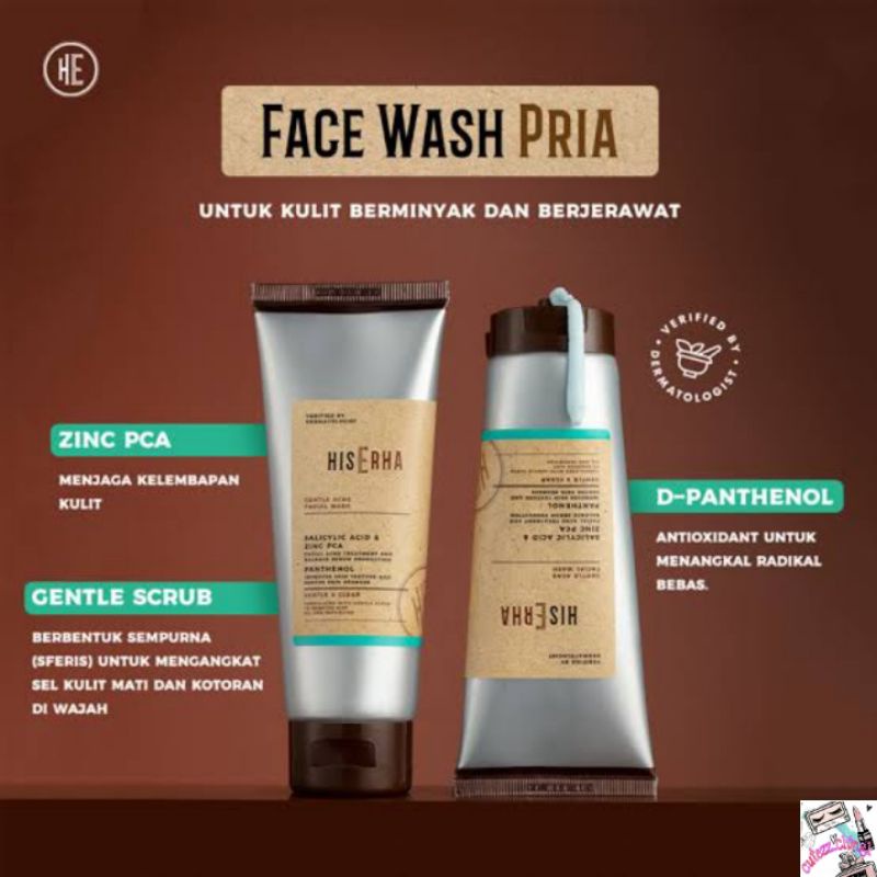 ☃Cutezz_Ching1☃HisErha Gentle Acne Facial Wash 100ml