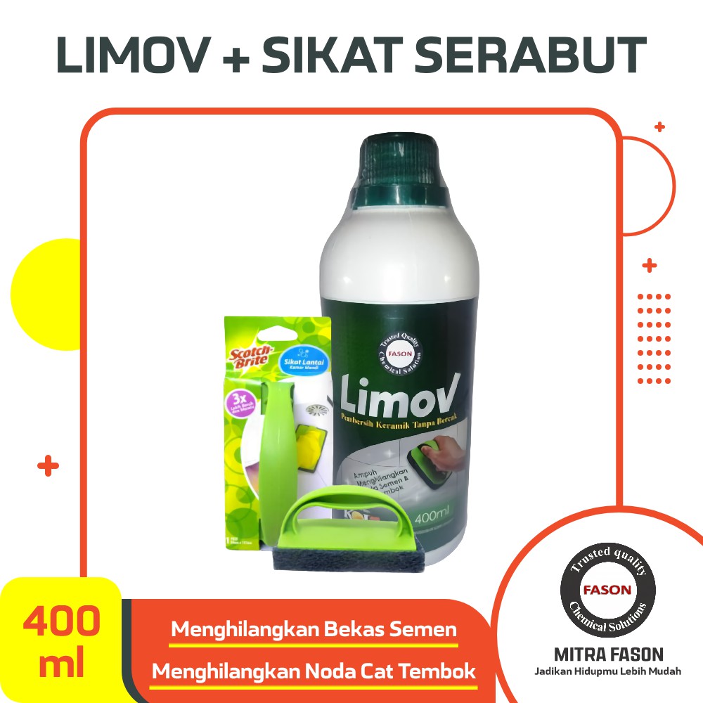 Jual Fason Limov Limescale Remover Pembersih Lantai Keramik Noda Semen Cat Tembok Desinfektan