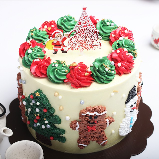 

Kue Natal / Christmas Cake / diameter 20cm / MOHON BACA KETERANGAN