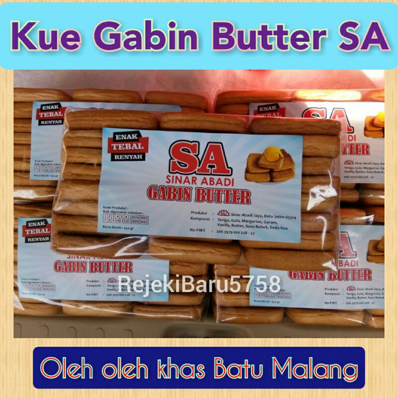 

Kue Biskuit Cabin Gabin Butter SA Khas Batu