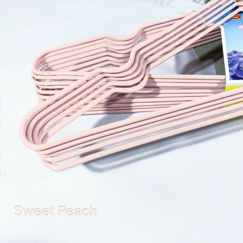 Hanger Baju Stainless Coating Karet Warna 1pcs