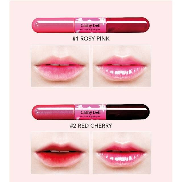 CATHY DOLL 2 IN 1 Vit C Tint &amp; Gloss Thailand / Lipstick / Lip / Pigmented