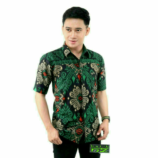 Size M L Xl Xxl Bswart Batik Hrb026 Kenongo Hem Merak / Kemeja Batik / Kemeja Batik Pria Murah