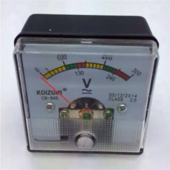 Voltmeter colok 220v Volt Meter colok 220 v alat ukur tegangan listrik analog otto panel meter heles