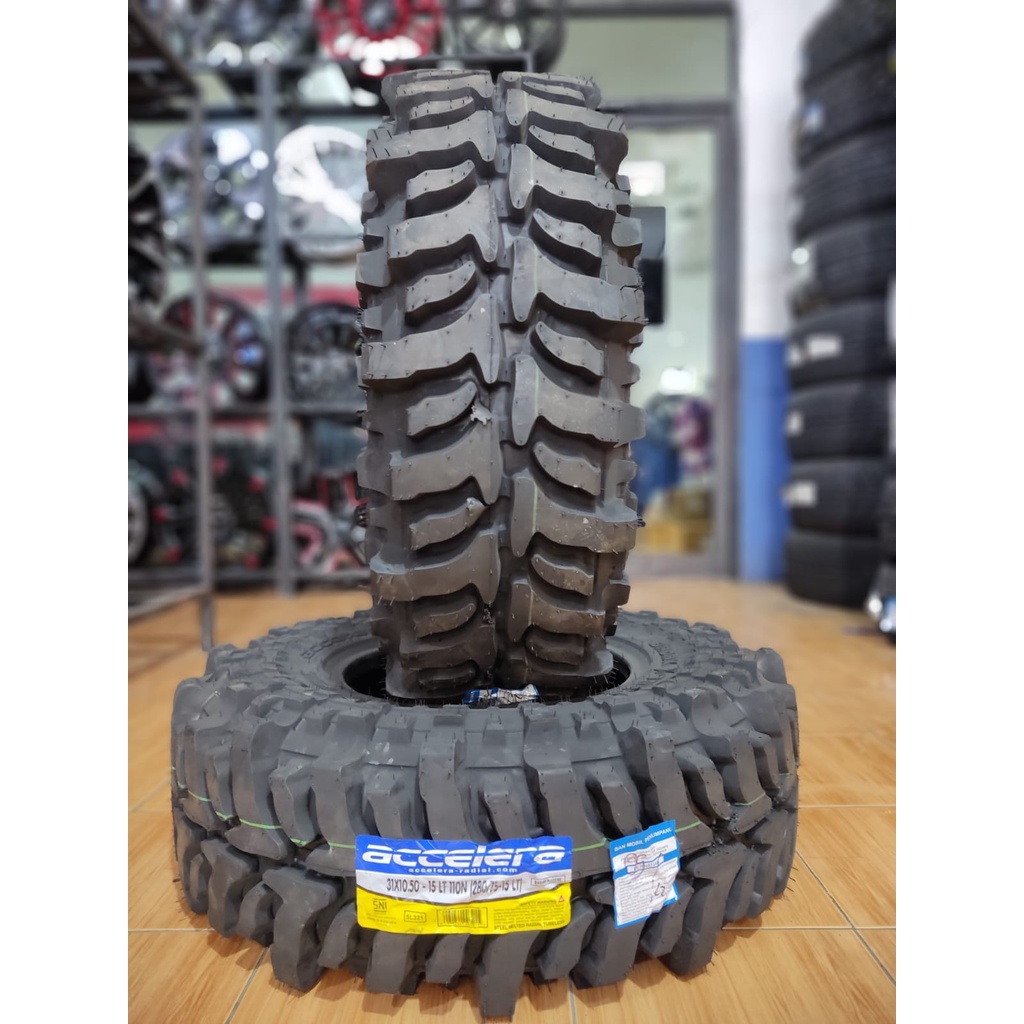 Ban Mobil Offroad Accelera Badak X-treme ukuran 31 10,5 R15 Ban Mobil Jeep wrangler