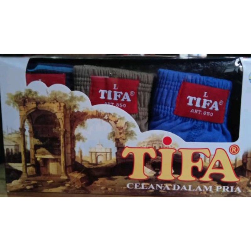 (3pcs) celana dalam pria tifa kotak/tas