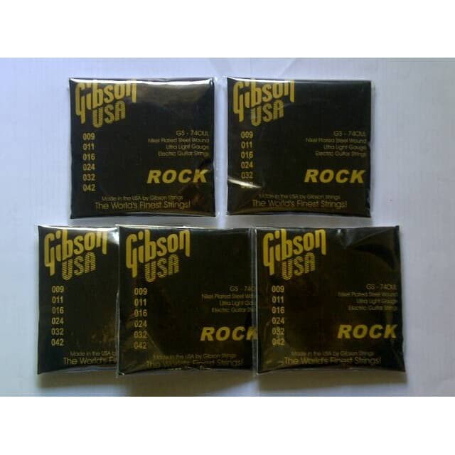 Senar Gitar Elektrik Gibson 0,09 0,10