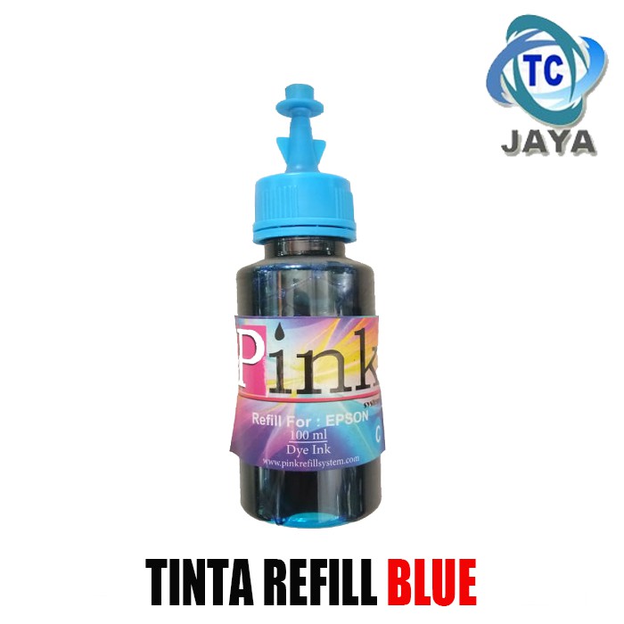 Tinta PINK Refill untuk Canon 100 ml Warna Biru