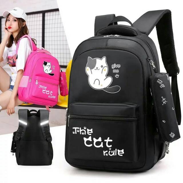 Backpack wanita - ransel wanita kucing nekopaw