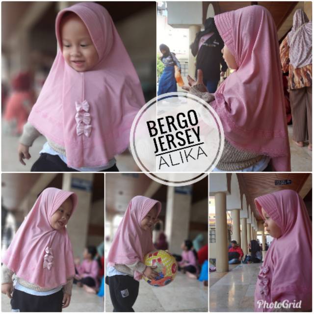 Bergo Anak Bergo Jersey ALIKA  renda