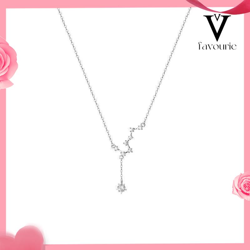 [COD]Big Dipper Wanita Trendy Temperamen Cahaya Mewah Desain Niche Rumbai Kalung Indah Sederhana-FA